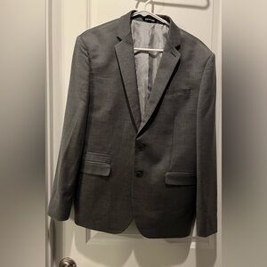 Men”s EXPRESS Slim Stretch Charcoal 2 Buttons LS  Suit Jacket Size 40 S / 40 C